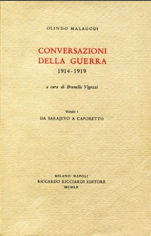 CONVERSAZIONI DELLA GUERRA TOMO I